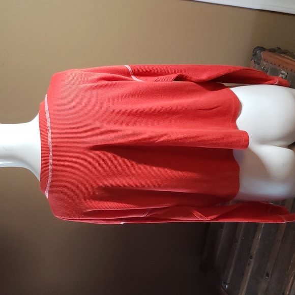 Forever 21 Burnt Orange Cropped Thermal Top (0488) 💥 - Picture 2 of 6